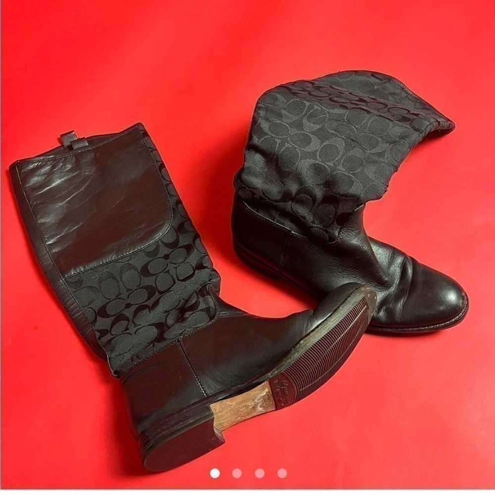 Black leather winter boots  🖤🖤​​​​​​​​​​​​​​​​​​​​​​​​​